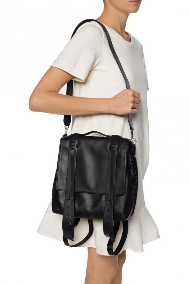 All saints fin leather backpack hotsell